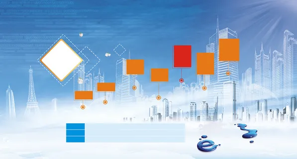 现代科技渐变商务展板背景高清