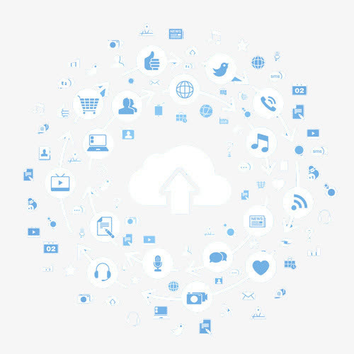 云计算大图标免抠