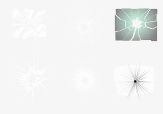 屏幕碎裂纹理素材免抠