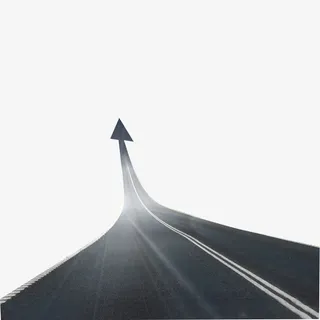 箭头马路免扣素材免抠