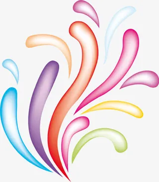 彩色双十一宣传海报免抠