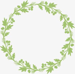 花环花边手绘边框免抠装饰边框元素