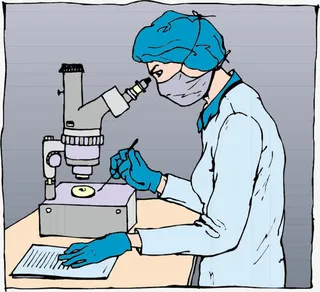 矢量做实验的医护人员免抠