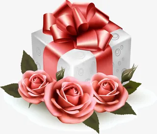 鲜花 礼盒免抠
