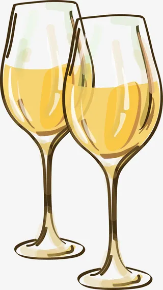 手绘水彩杯子免抠