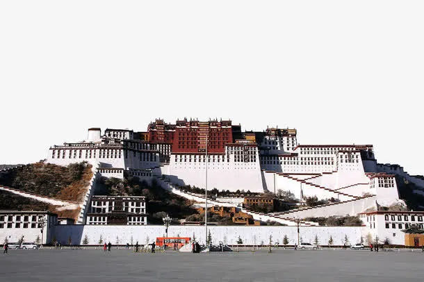 旅游景点布达拉宫免抠