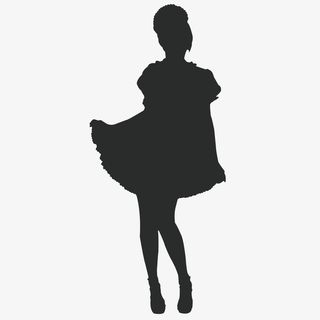 人物剪影清洁打扫女佣剪影矢量图免抠