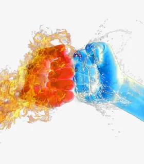 冰火特效拳头免抠PNG素材免抠