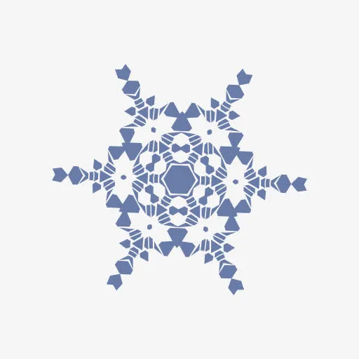 鳞片雪雪花片状矢量包体积1免抠