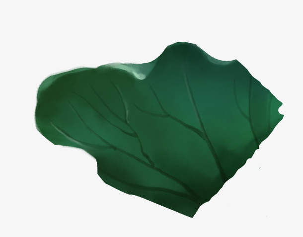 夏日绿色荷叶免抠