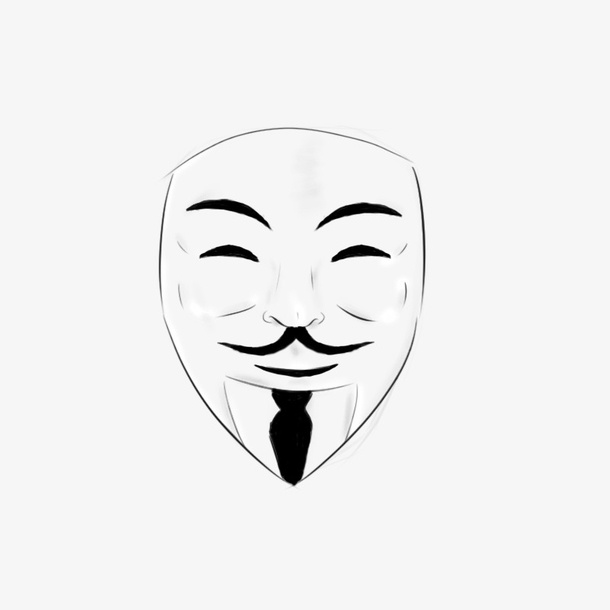 V字仇杀队面具免抠