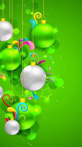 圣诞节绿色背景高清