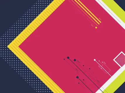 红色几何渐变多边形设计背景高清