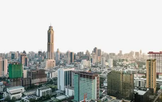 高楼大厦俯视图免抠