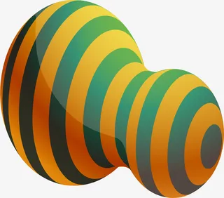 不规则图形渐变设计免抠