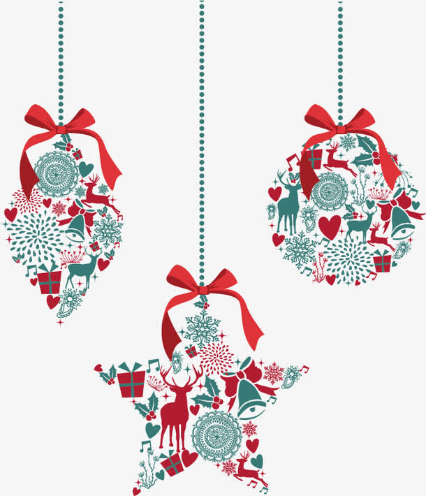 矢量圣诞节元素免抠