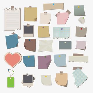 矢量便利贴免抠