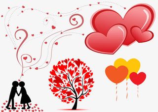 情人节主题节日素材免抠