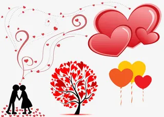 情人节主题节日素材免抠