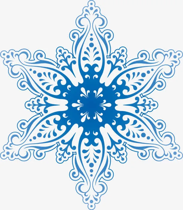 雪花元素免抠