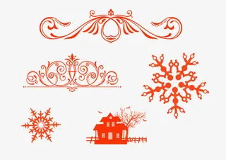 ps笔刷图案分层素材免抠