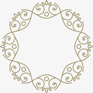 手绘边框装饰图案免抠