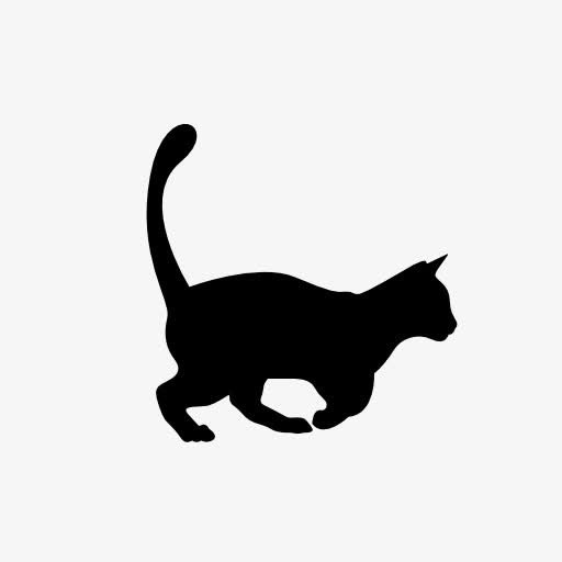 猫剪影免抠