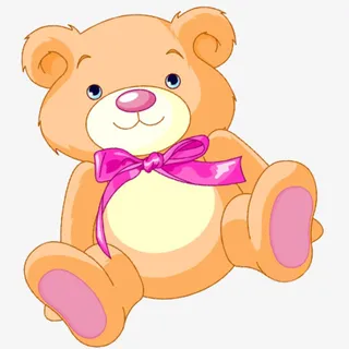 鲜艳活泼六一儿童节促销海报 狗熊免抠