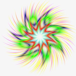 手绘彩色七彩炫光效果免抠