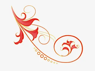 漂浮花瓣气泡简洁大方树叶树丛免抠