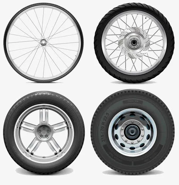 橡胶车轮胎免抠