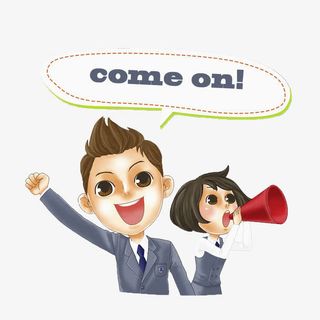 大声讲英语免抠