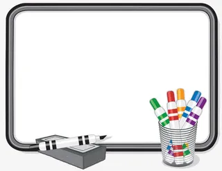 手绘白板笔文本框免抠