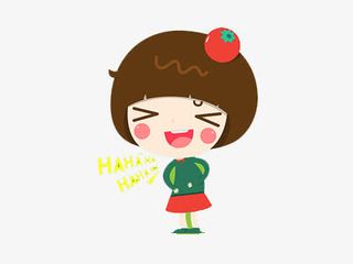 开心的小女孩免抠