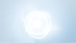 蓝色化妆品泡泡灯光免抠