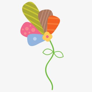 卡通 插画 彩绘 花瓣 花朵免抠