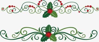 矢量枸骨花彩条免抠