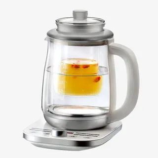 银色双层玻璃电壶免抠