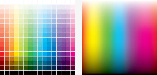 简约设计CMYK色卡矢量图免抠