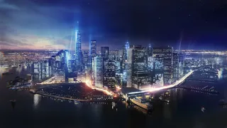 城市，夜景，大气场景免抠