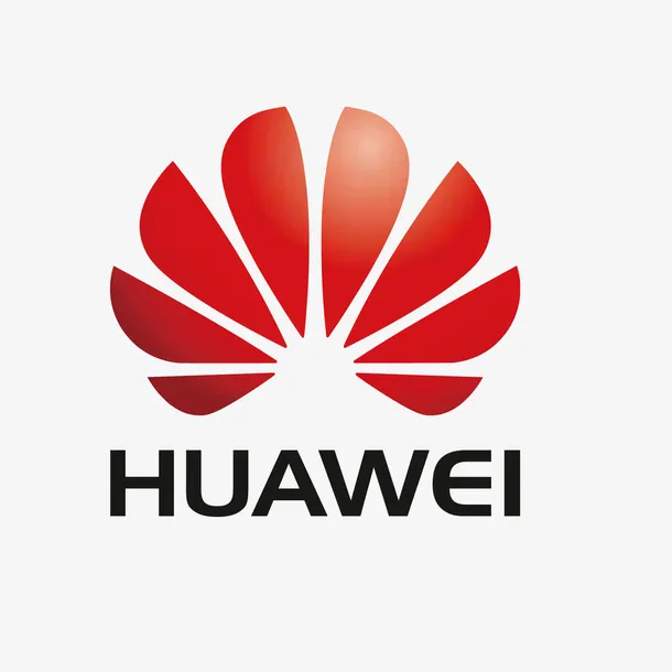 红色华为手机通讯图标免抠