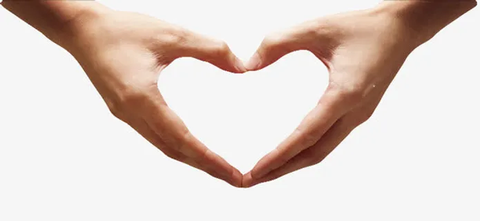 手掌心形用心服务免抠