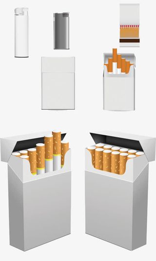 逼真香烟打火机免抠