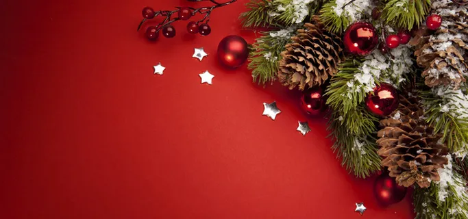 圣诞浪漫红色淘宝海报背景高清