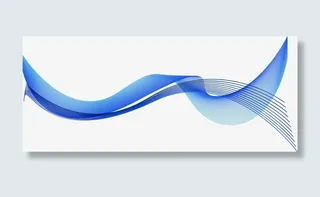 科技蓝色条纹免抠