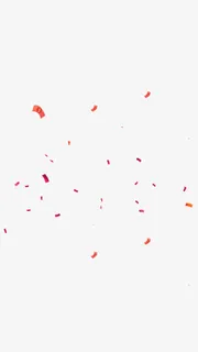 漂浮的彩带节日元素免抠