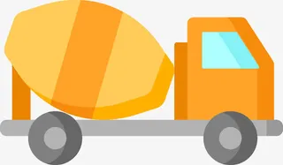 建筑工程混凝土运输车免抠