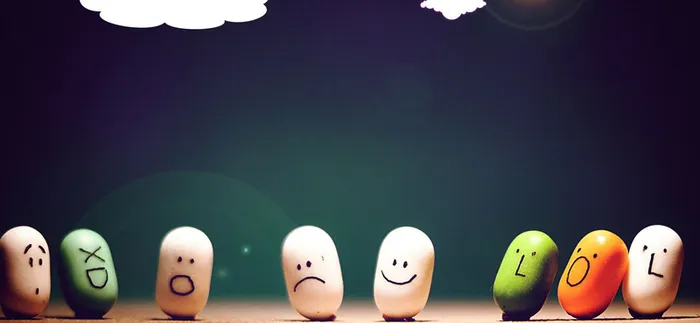 小清新可爱卡通表情背景高清