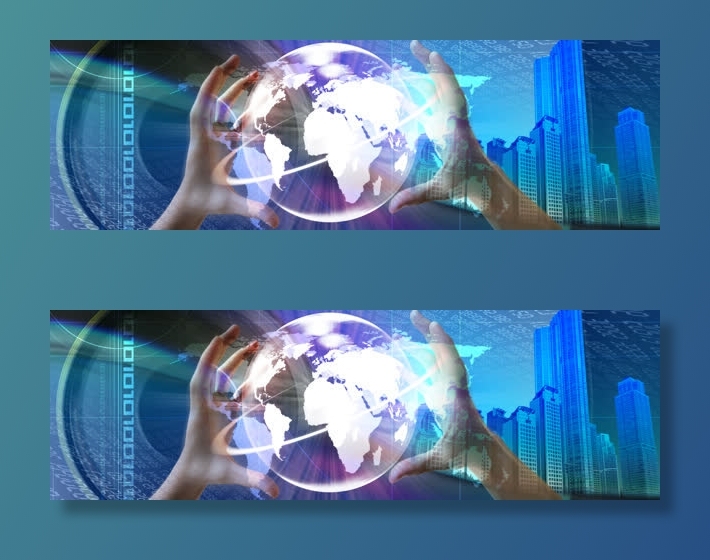 科技背景banner免抠