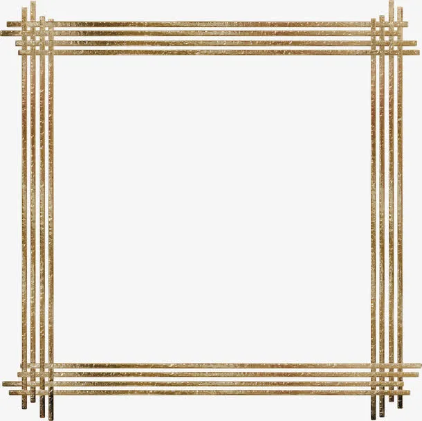 黄金边框免抠